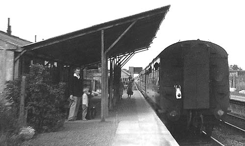 Carterton station on 16 June 1962, with me on the platform!