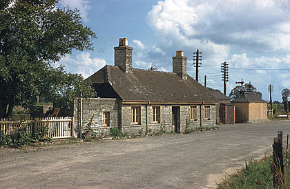 Lechlade station from the approach road