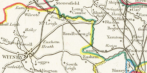 1849 map of the Witney area